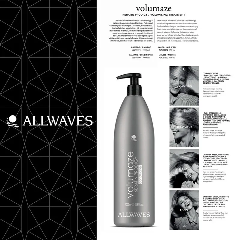 نرم کننده مو آلویوز مدل Volumaze Keratin حجم 1000 میلی لیتر - تصویر 2