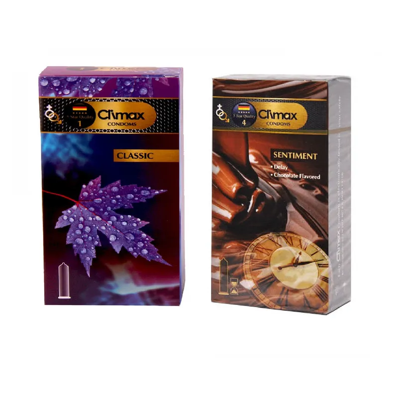 کاندوم کلایمکس مدل classic بسته 12 عددی به همراه کاندوم کلایمکس مدل Sentiment بسته 12 عددی - تصویر 2