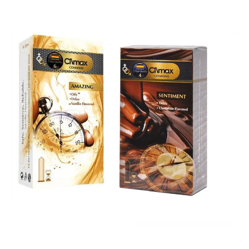 کاندوم کلایمکس مدل AMAZING بسته 12 عددی به همراه کاندوم کلایمکس مدل Sentiment بسته 12 عددی - تصویر 2