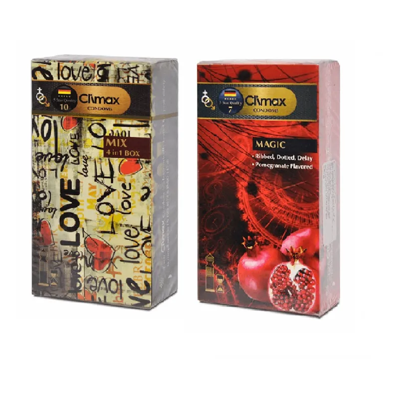 کاندوم کلایمکس مدل Mix بسته 12 عددی به همراه کاندوم کلایمکس مدل Magic بسته 12 عددی - تصویر 2