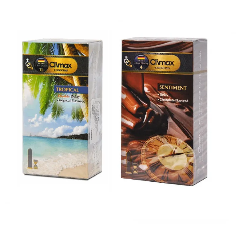 کاندوم کلایمکس مدل Tropical بسته 12 عددی به همراه کاندوم کلایمکس مدل Sentiment  بسته 12 عددی - تصویر 2