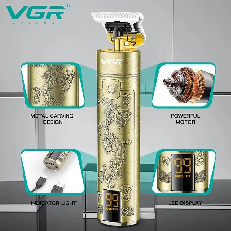 ماشین اصلاح موی سر و صورت وی جی ار مدل V-076 - تصویر 4