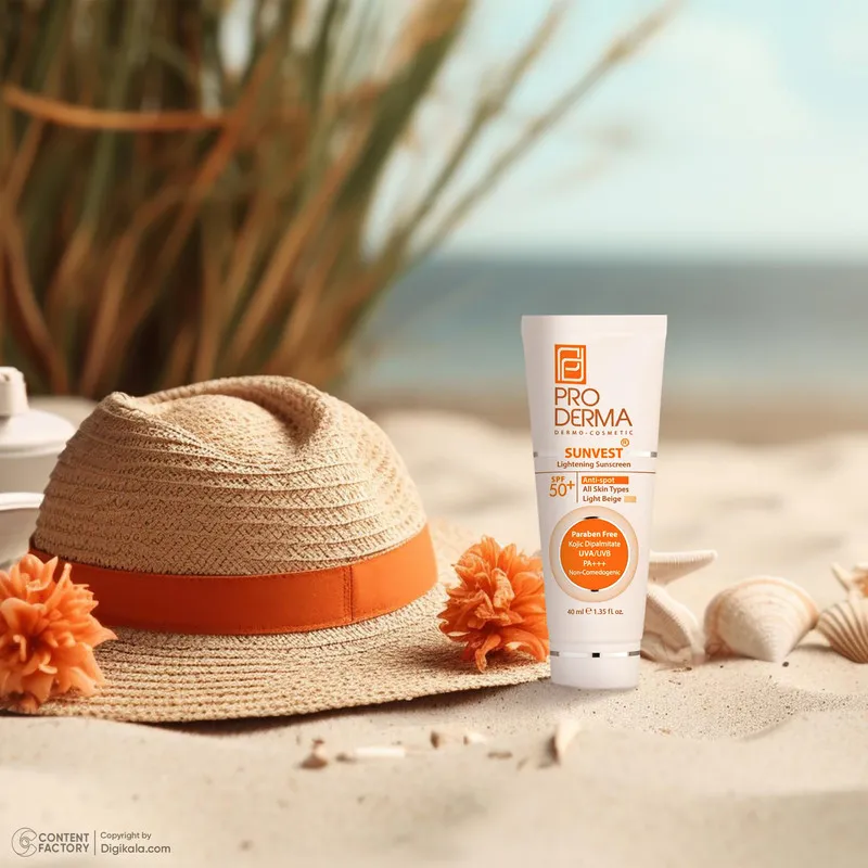 کرم ضدآفتاب رنگی پرودرما مدل SPF50 مناسب انواع پوست، حجم 40 میلیلیتر - تصویر 2