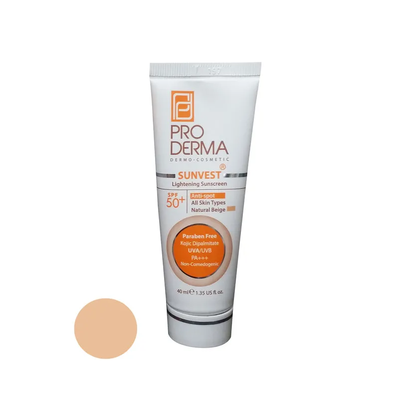 کرم ضدآفتاب رنگی پرودرما مدل SPF50 مناسب انواع پوست، حجم 40 میلیلیتر - تصویر 4