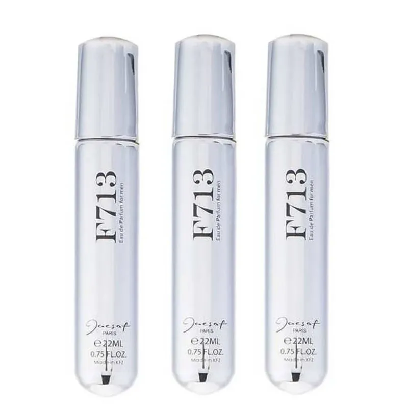 عطر جیبی مردانه ژک ساف مدل F713 حجم 22 میلی لیتر مجموعه 3 عددی