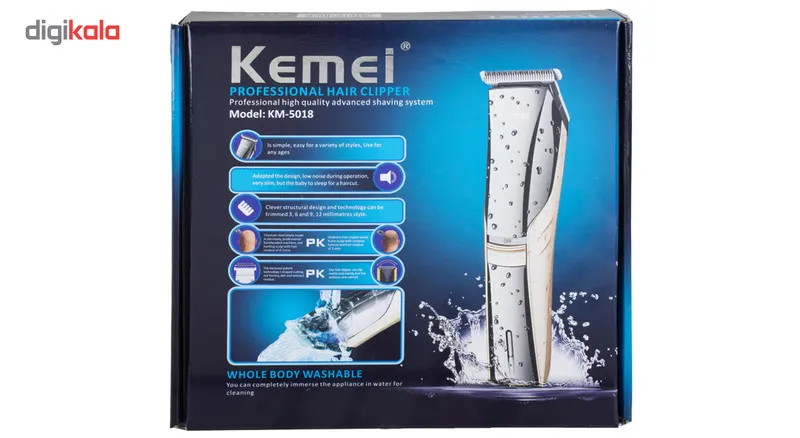 ماشین اصلاح سر و صورت کیمی مدل KM-5018 - تصویر 3