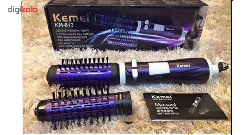 سشوار برس دار چرخشی کیمی مدل KM-813 - تصویر 5