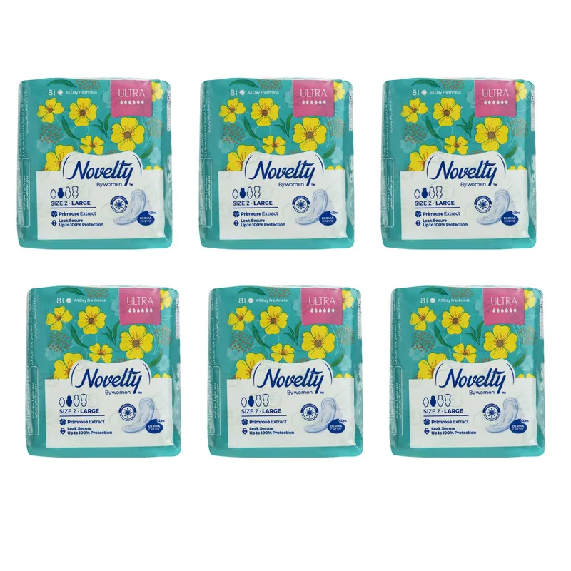 نوار بهداشتی ناولتی مدل Zinc Plus مجموعه 6 عددی