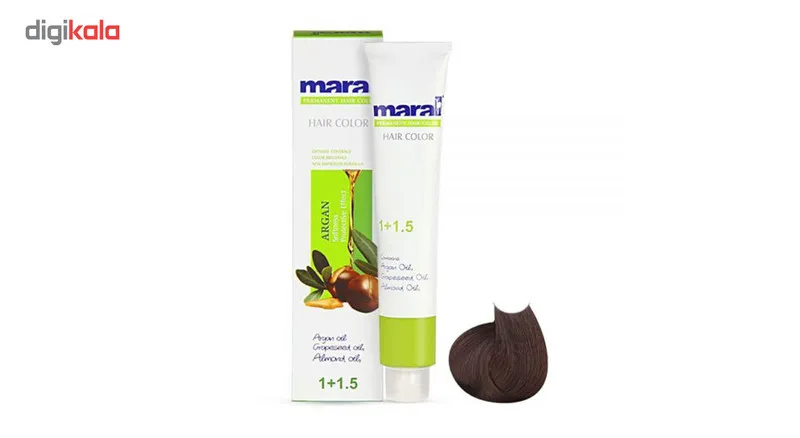 رنگ مو مارال سری طبیعی شماره 4.0 حجم 100 میلی لیتر رنگ قهوه ای متوسط - تصویر 2