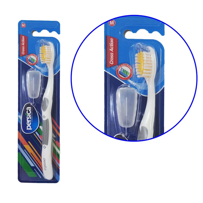 مسواک پرسیکا مدل کراس اکشن کد DT-319 با برس متوسط - تصویر 6