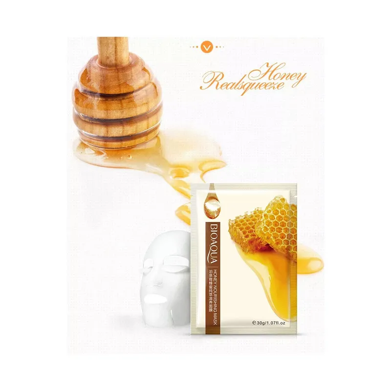ماسک صورت بایو آکوا مدل Honey وزن 30 گرم بسته 2 عددی - تصویر 4