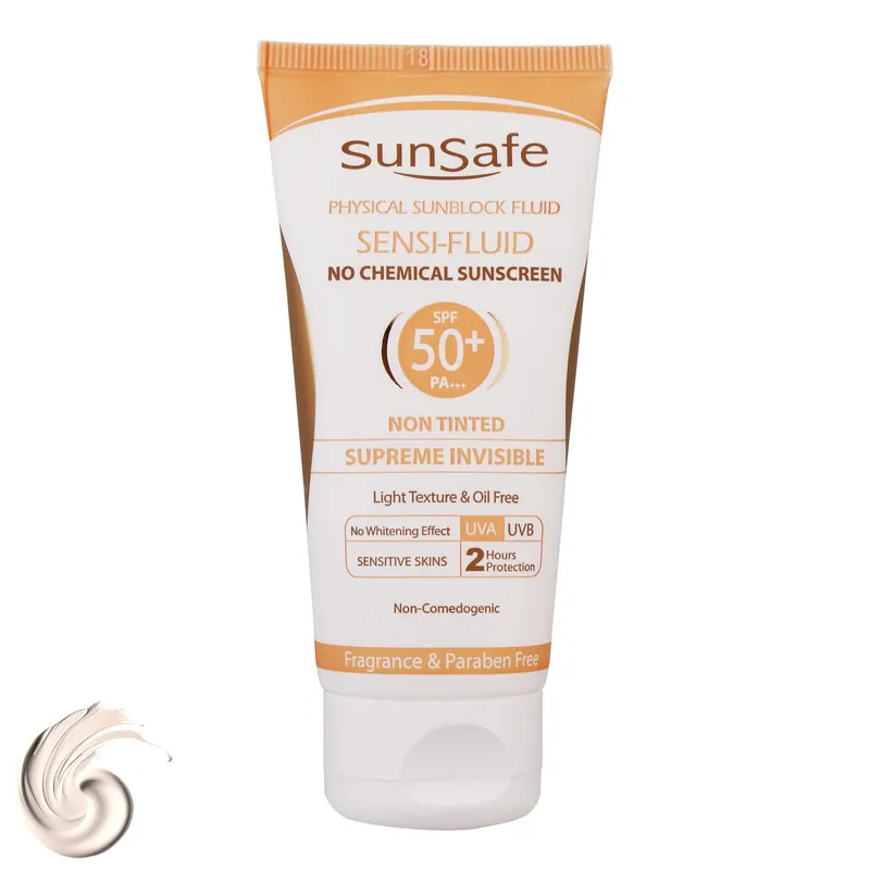 کرم ضدآفتاب سان‌سیف مدل سنسی فلوئید +SPF50، حجم 50 میلی‌لیتر - تصویر 3