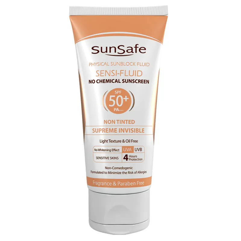 کرم ضدآفتاب سان‌سیف مدل سنسی فلوئید +SPF50، حجم 50 میلی‌لیتر - تصویر 4
