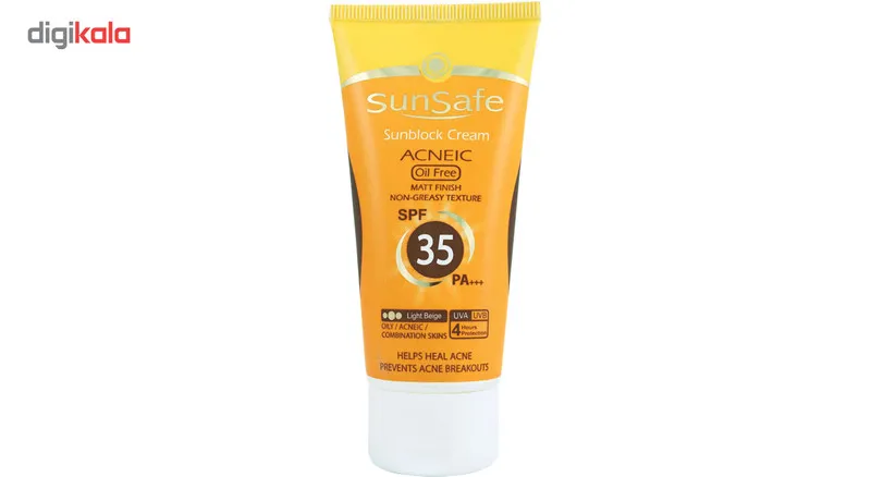 کرم ضد آفتاب رنگی سان سیف SPF 35 مدل 01 مناسب برای پوست چرب وزن 50 گرم - تصویر 2