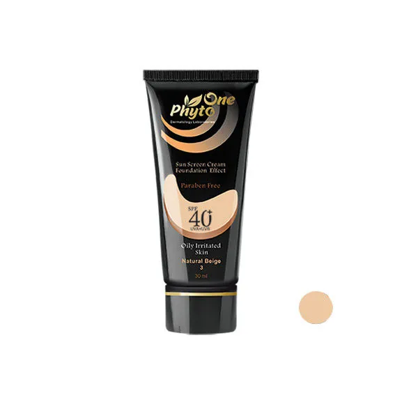 کرم ضد آفتاب رنگی فیتووان مدل Natural Beige SPF 40 مناسب پوست های چرب حجم 30 میلی لیتر - تصویر 2