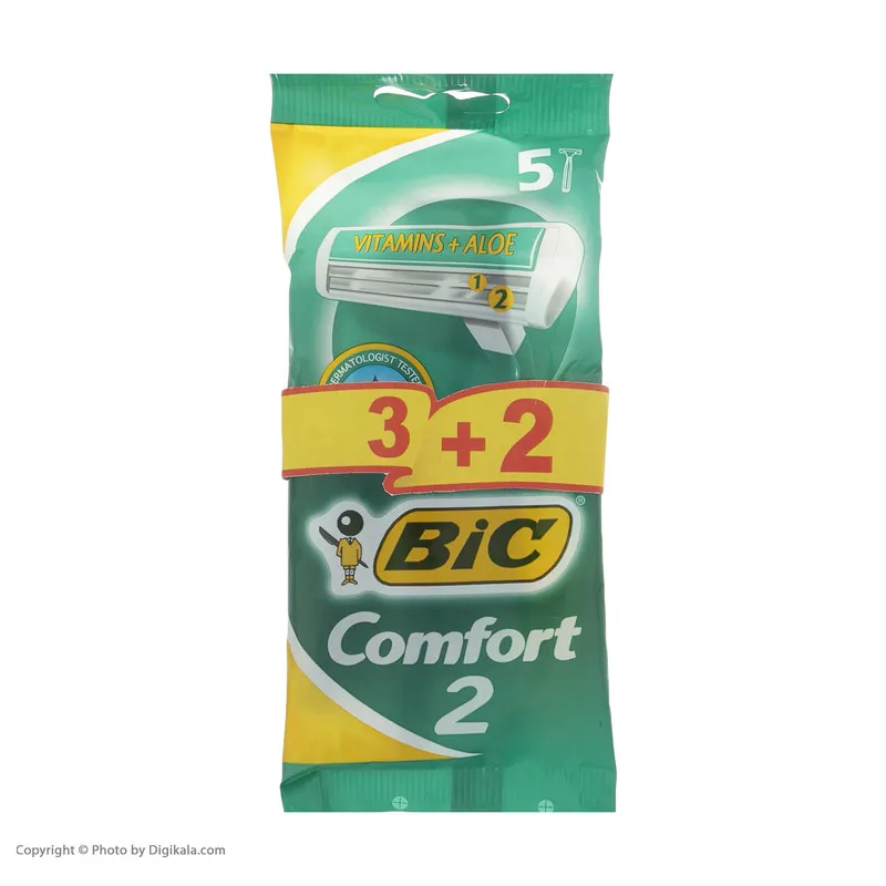 خود تراش بیک مدل Comfort بسته 5 عددی - تصویر 3