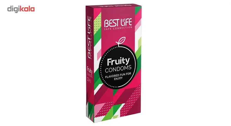 کاندوم بست لایف مدل Fruity بسته 12 عددی - تصویر 2