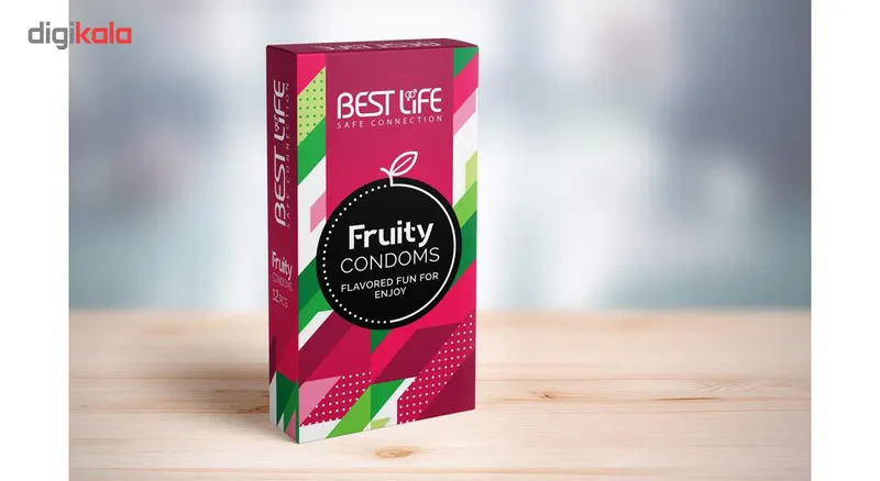 کاندوم بست لایف مدل Fruity بسته 12 عددی - تصویر 3