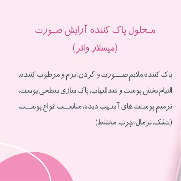محلول پاک کننده آرایش صورت روبیان مدل میسلار واتر حجم 250 میلی لیتر - تصویر 2