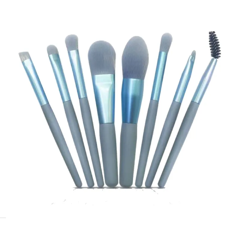 برس آرایشی مدل نئونی کد a-700 مجموعه 8 عددی - تصویر 3