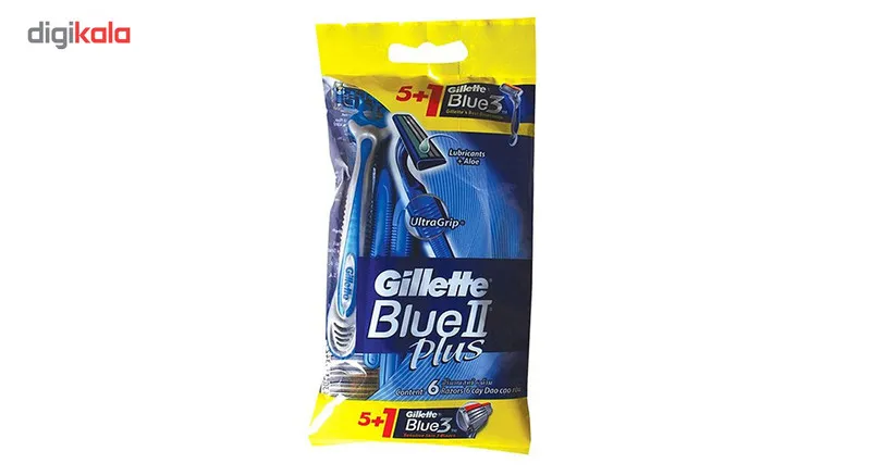 خود تراش ژیلت مدل Blue 2 Plus بسته 5 عددی - تصویر 2