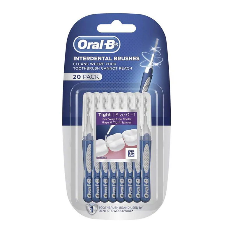 مسواک بین دندانی اورال-بی مدل Interdental بسته 20 عددی - تصویر 2