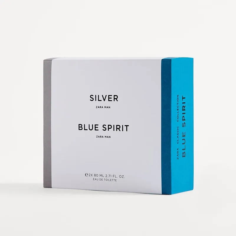 ست ادو تویلت مردانه زارا مدل Silver Blue Spirit حجم 80 میلی لیتر - تصویر 4