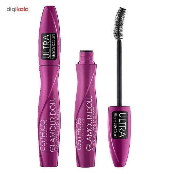 ریمل حجم دهنده و حالت دهنده کاتریس مدل Glamour Doll Curl and Volume - تصویر 3