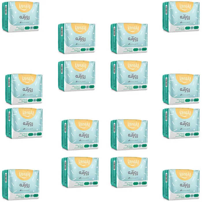 نوار بهداشتی پنبه ریز مدل 016 روزانه مجموعه 16 عددی - تصویر 2