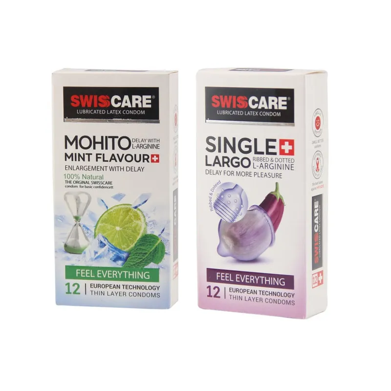کاندوم سوئیس کر مدل Mohito Largo مجموعه 2 عددی