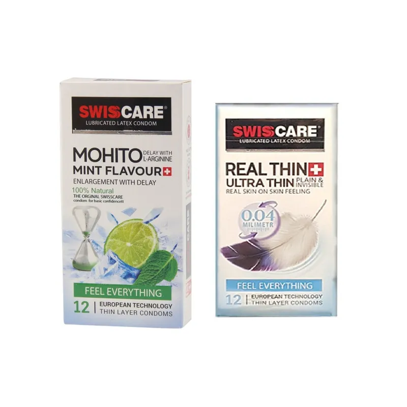 کاندوم سوئیس کر مدل Mohito REAL THIN مجموعه 2 عددی - تصویر 2