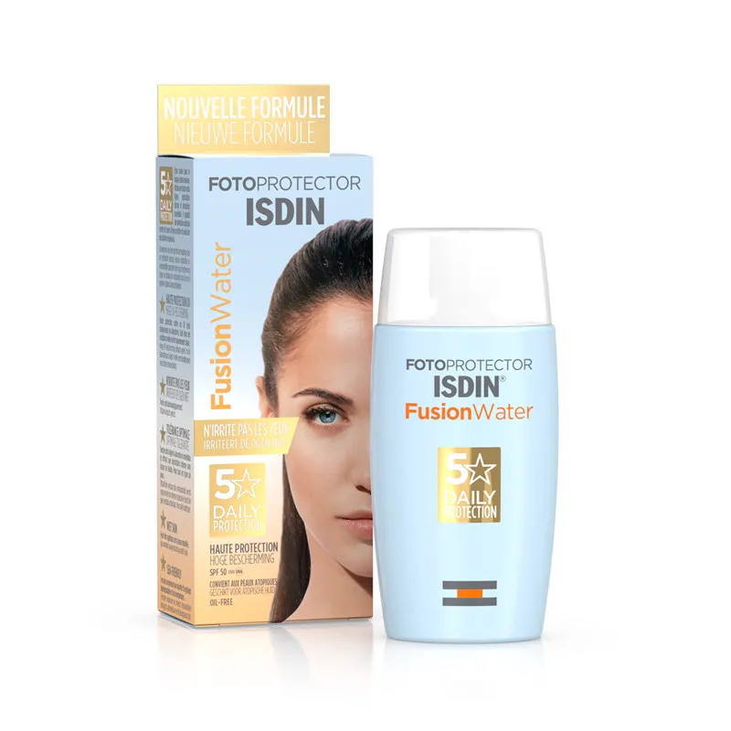 کرم ضدآفتاب بیرنگ ایزدین SPF50 مدل Fusion Water 5 Daily مناسب انواع پوست، حجم 50 میلیلیتر - تصویر 3