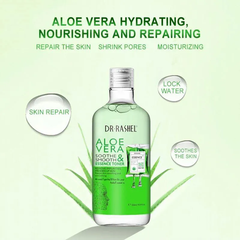 تونر پاک کننده صورت دکتر راشل مدل aloe vera حجم 500 میلی لیتر - تصویر 2