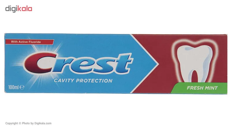 خمیر دندان کرست سری Protection مدل Fresh Mint حجم 100 میلی لیتر - تصویر 2