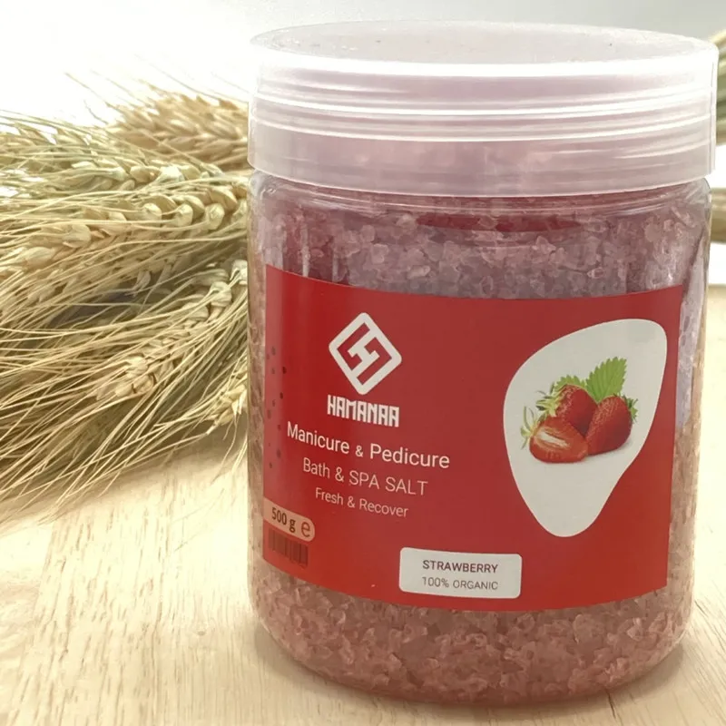 نمک حمام هامانا مدل Strawberry وزن 500 گرم - تصویر 3
