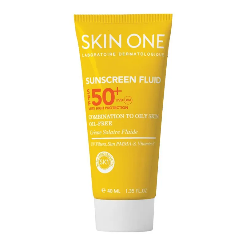 فلوئید ضدآفتاب بیرنگ اسکین وان SPF50 مدل combination، مناسب پوستهای جرب و مختلط، حجم 40 میلیلیتر - تصویر 2