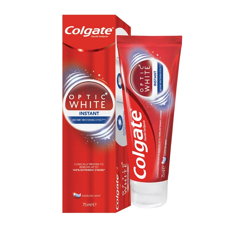 خمیر دندان کلگیت سری Optic White مدل Instant حجم 75 میلی لیتر