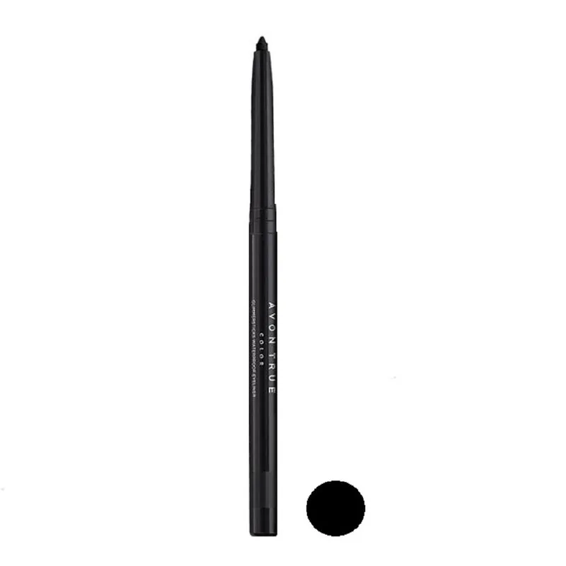 مداد چشم آون مدل Avon True Color Glimmersticks Waterproof رنگ Black