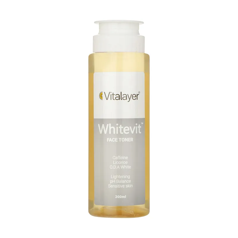 تونر پاک کننده صورت ویتالیر مدل whitevit حجم 200 میلی لیتر