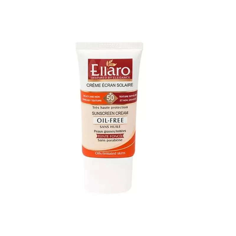کرم ضد آفتاب رنگی الارو spf50 مدل TEINTE CLAIRE مناسب پوست های چرب تحت لیسانس حجم 40 میلی لیتر