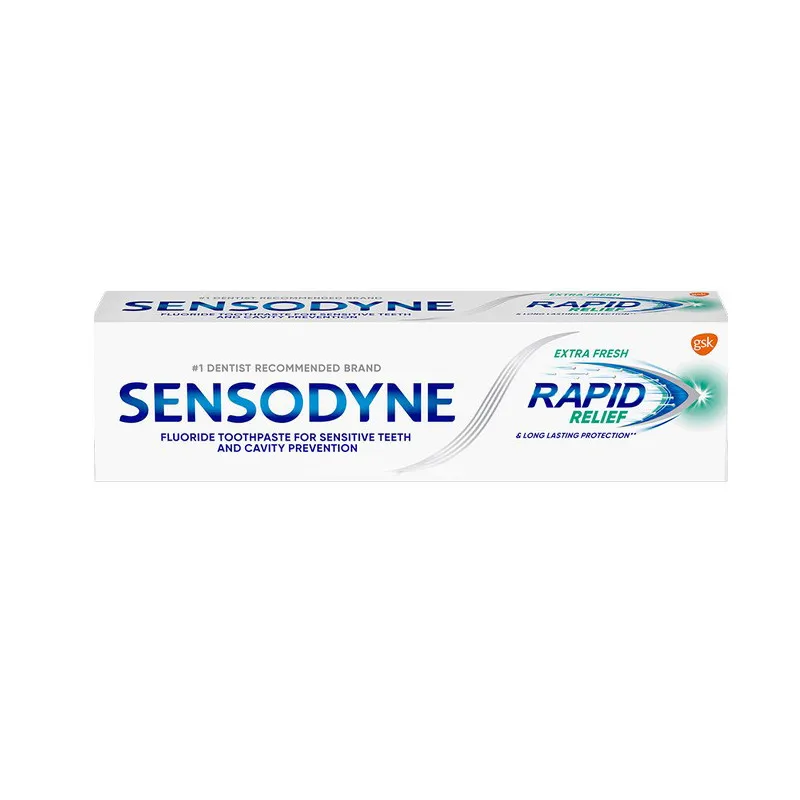 خمیر دندان سنسوداین سری Rapid Relief مدل Extra Fresh حجم 75 میلی لیتر