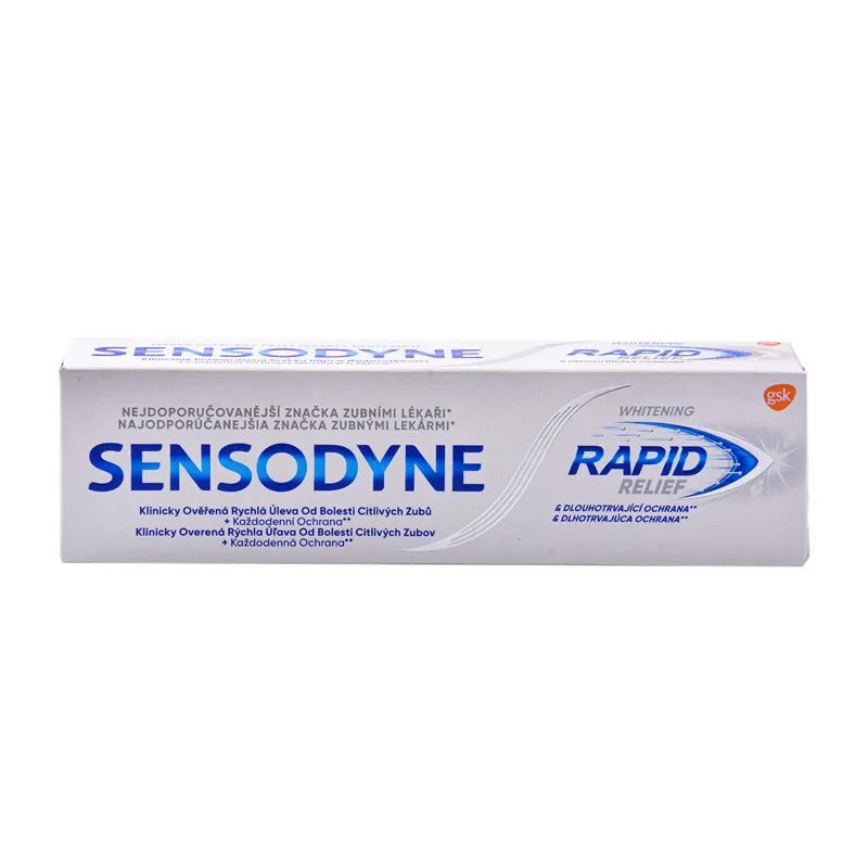 خمیر دندان سنسوداین سری Rapid Relief مدل Whitening حجم 75 میلی لیتر