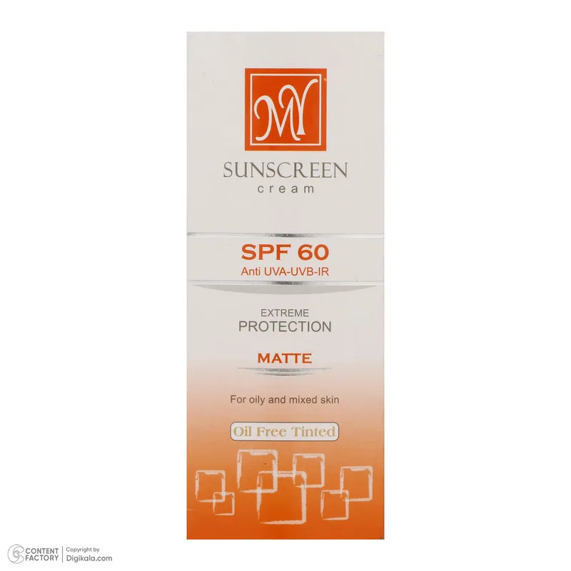 کرم ضدآفتاب رنگی مای مدل SPF60، مناسب پوستهای چرب و مختلط، حجم 50 میلیلیتر - تصویر 3