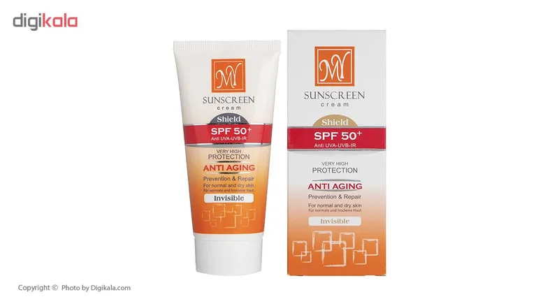 کرم ضد آفتاب رنگی و ضد چروک شیلد +مای SPF50 بژ روشن - تصویر 5