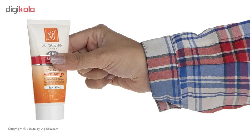 کرم ضد آفتاب رنگی و ضد چروک شیلد +مای SPF50 بژ روشن - تصویر 6