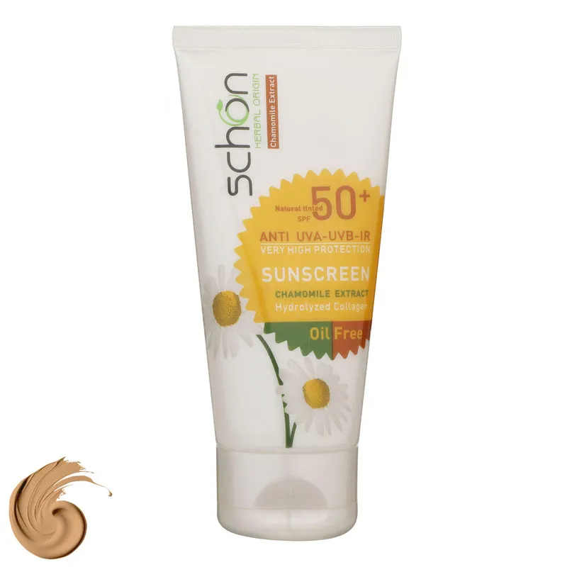 کرم ضدآفتاب رنگی فاقد چربی شون با رنگ طبیعی + SPF50 - تصویر 2
