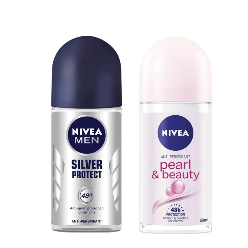 رول ضد تعریق مردانه نیوآ مدل Silver Protect حجم 50 میلی لیتر به همراه رول ضد تعریق زنانه مدل Pearl Beauty
