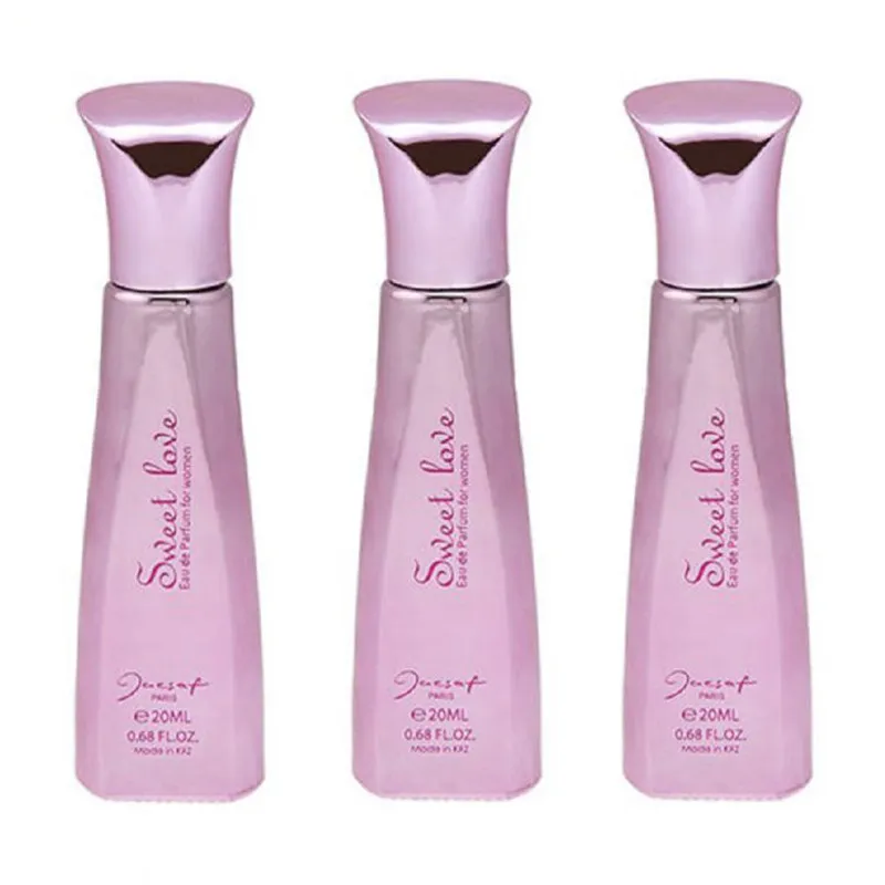 عطر جیبی زنانه ژک ساف مدل Sweet Love حجم 20 میلی لیتر مجموعه 3 عددی - تصویر 2