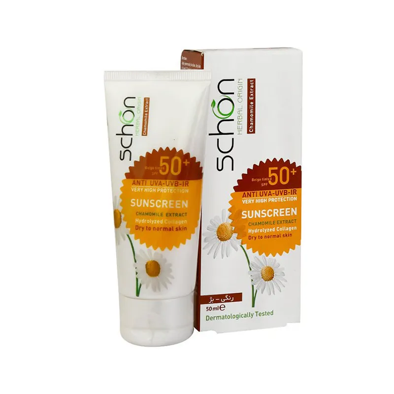 کرم ضدآفتاب شون با رنگ بژ +SPF50 - تصویر 3