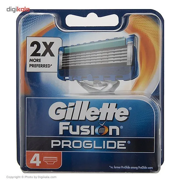 تیغ یدک ژیلت مدل Fusion Proglide بسته 4 عددی - تصویر 2